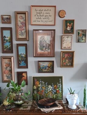 Vintage Paper Tole Leopard and Floral 3D Art | DOPAMINE DECOR | 8" x 10"